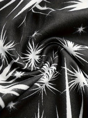 Starry Print High Waist Leggings Slim Fit Summer Leggings