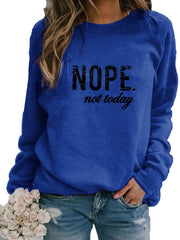 Letter Print Pullover Sweatshirt Casual Long Sleeve Crew Neck Sweatshirt