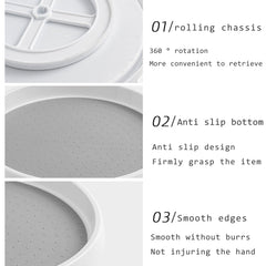 Rotatable Kitchen Rack Seasoning Storage Shelf Organizer
