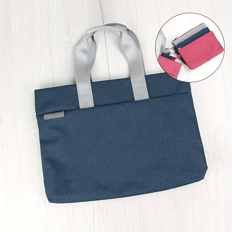 Shoulder Oxford Canvas Bag Business Briefcase A4 Zipper File Bag