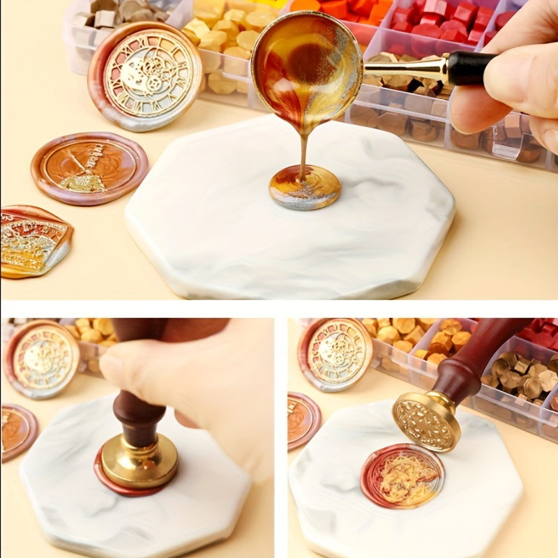 250g 750pcs Retro Sealing Wax Seal Stamp Wax Beads Scrapbook Material