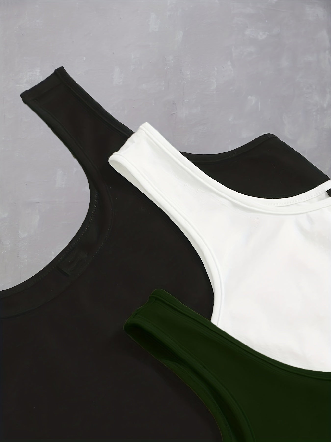 3-Pack Women's Summer Tank Tops Crew Neck Sleeveless Casual Mixed Colors