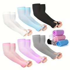 6 Pairs Breathable Sun Protection Sleeves UV Protection & Cooling for Sports