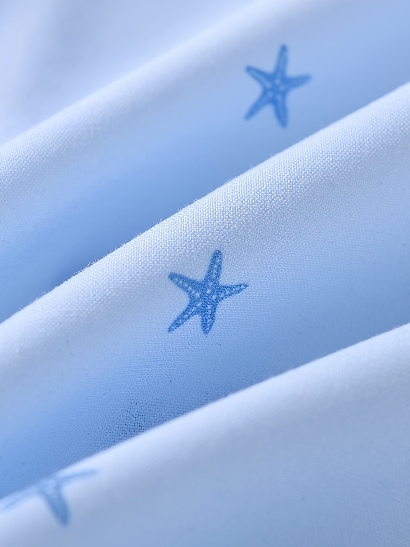 Boys Starfish & Anchor Shirt Short Sleeves Button Summer Kids Clothes