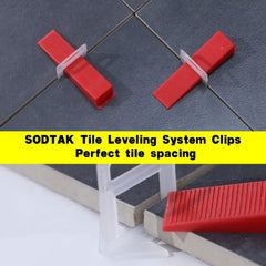 100pcs Tile Leveling System Clips DIY Tiles Leveler Spacers
