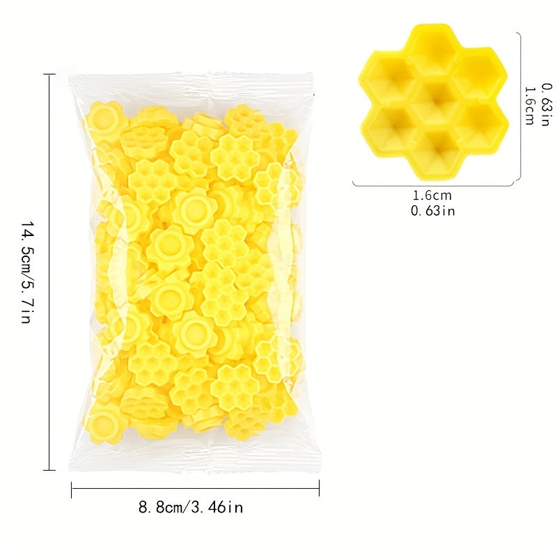 100 Pcs Glue Holder Eyelash Extension Grafting Cup Honeycomb Shape Beauty Tool