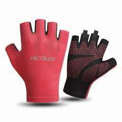 Lightweight Half Finger Cycling Gloves for 40-70kg, Sun Protection