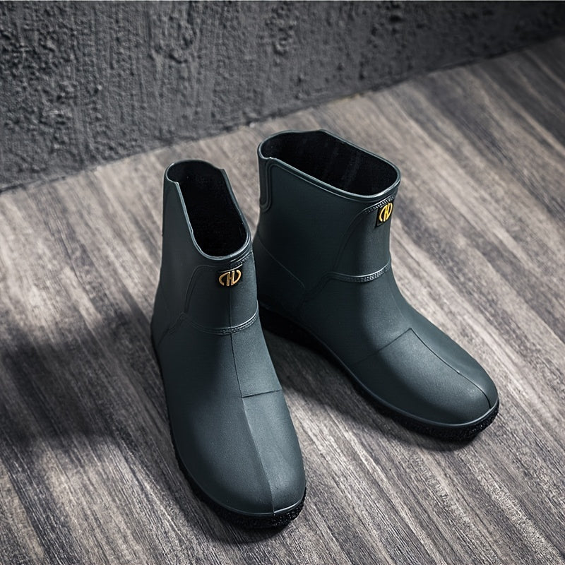 Men's Waterproof Knee High Rain Boots for Outdoor Working Fishing