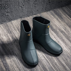 Men's Waterproof Knee High Rain Boots for Outdoor Working Fishing