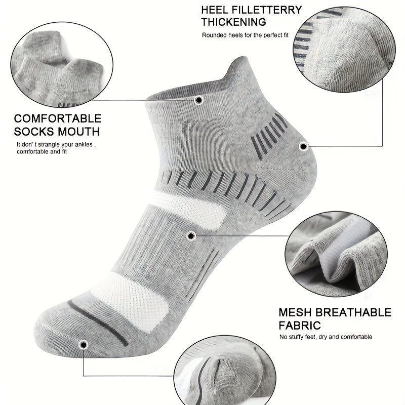 Men's Casual Sport Socks 5 Pairs Cotton Breathable Comfortable