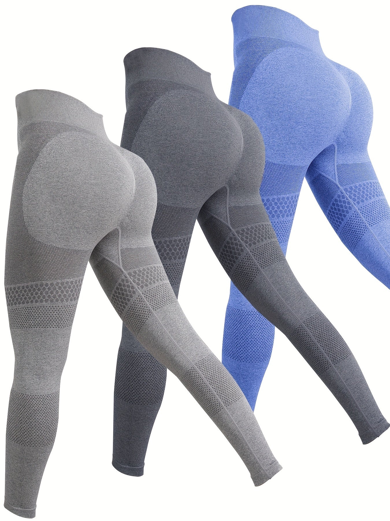 Solid Seamless Leggings Sports Fitness Yoga Running Trousers
