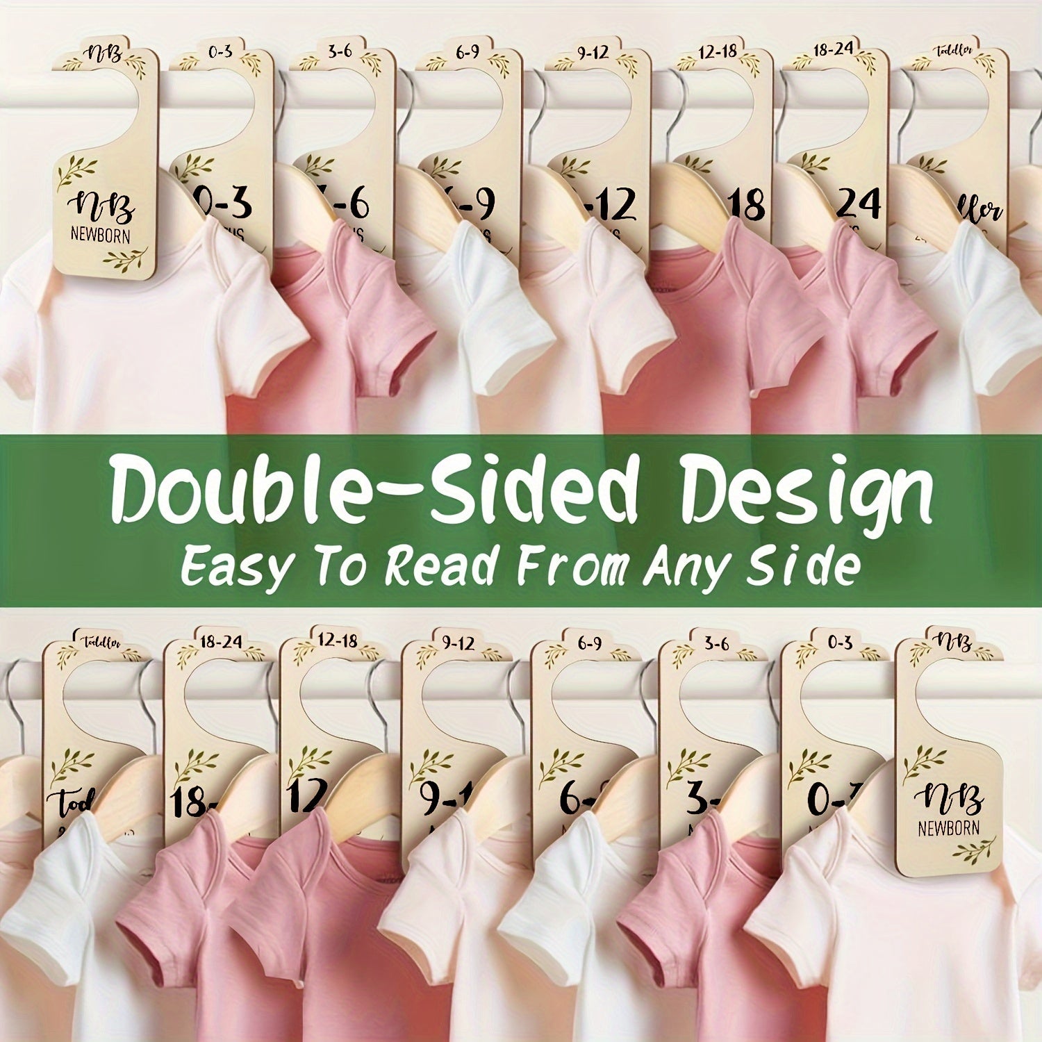 8pcs Closet Dividers Size Hanger Organizers for Holidays Gift