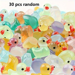 Glow-in-Dark Yellow Duck Toys - Party Prank Supplies