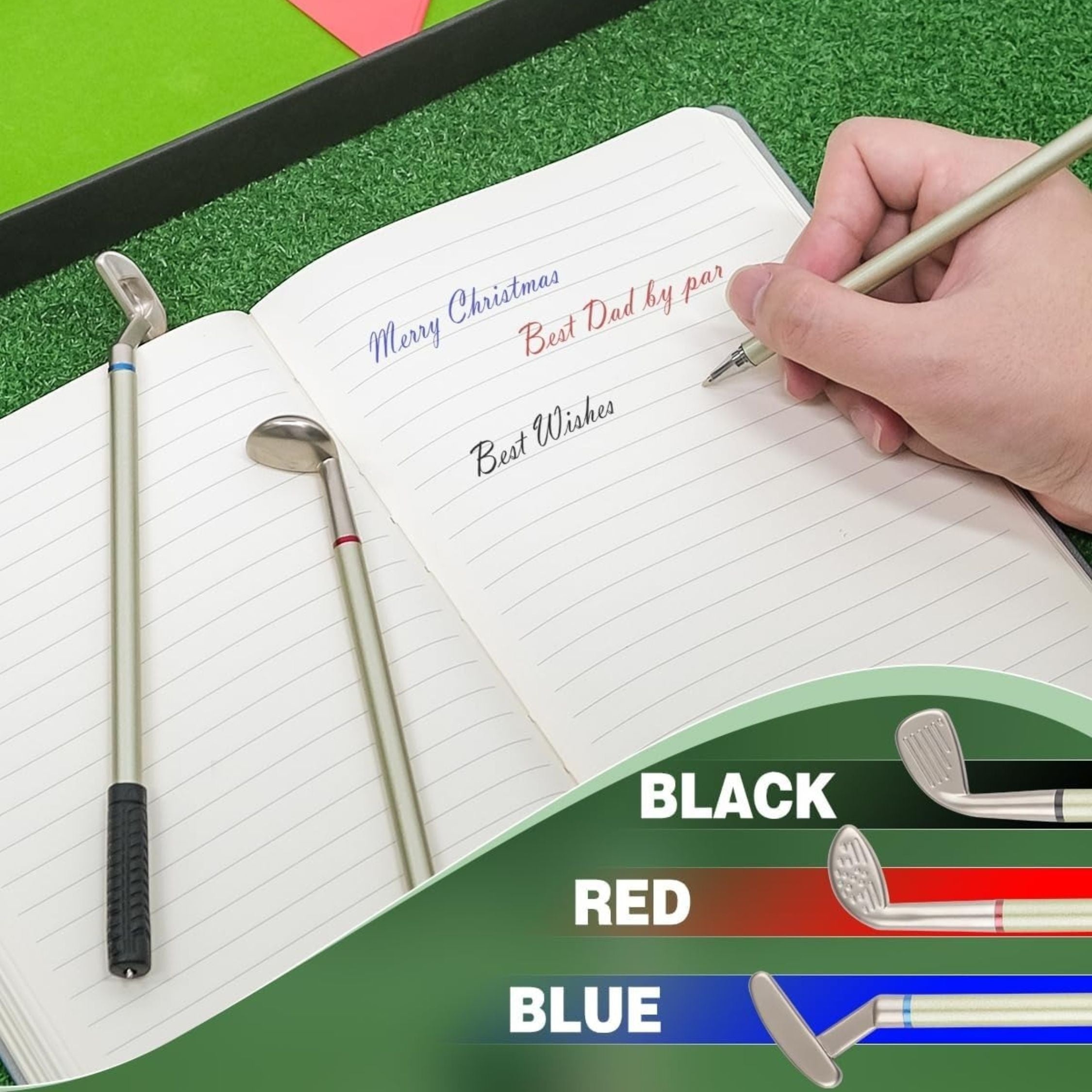 Mini Golf Pen Set with Putting Green & Clubs - Desk Games