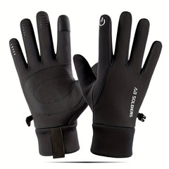 Winter Cycling Gloves Warm Polar Fleece Touch Screen Full Finger Gloves