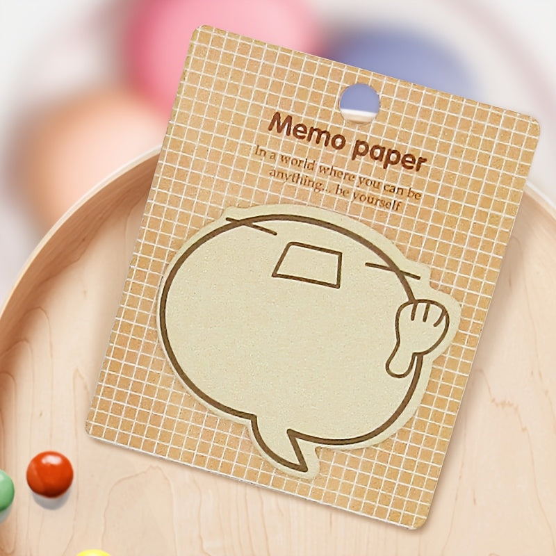 Cartoon Sticky Note Pad Smiling Face Fun Station
