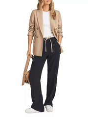 Women's Double Breasted Collared Blazer