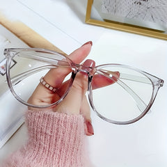 Square Anti Light Glasses For Women Men Students Jelly Glasses Frame