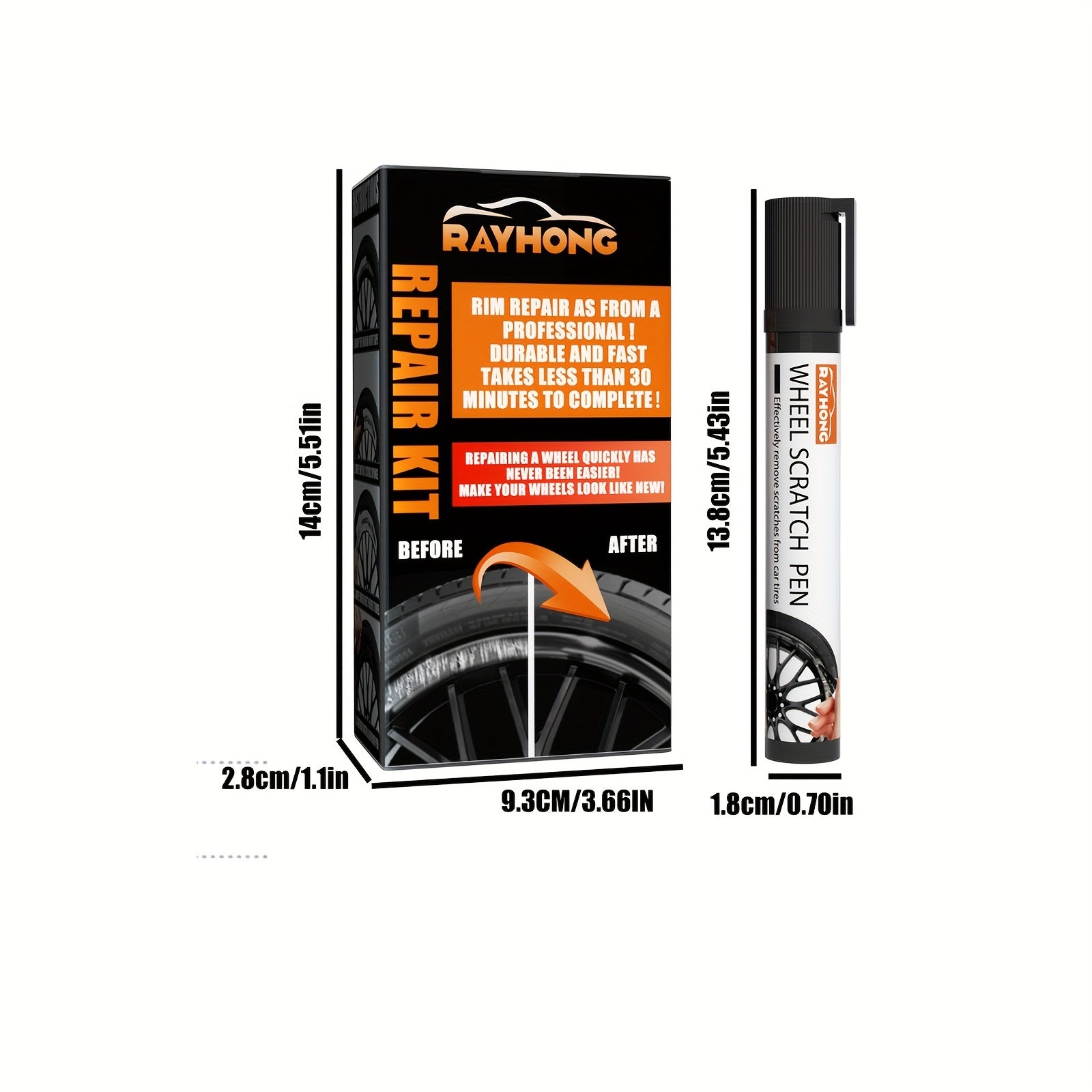 Car Wheel Scratch Repair Pen - Paint Repair And Scratch Removal Pen