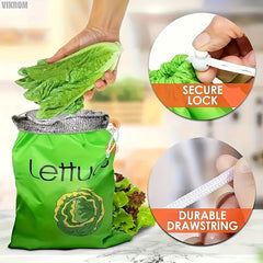 2pcs Reusable Storage Bag Organizer For Fresh Fruits Prevents Ripening