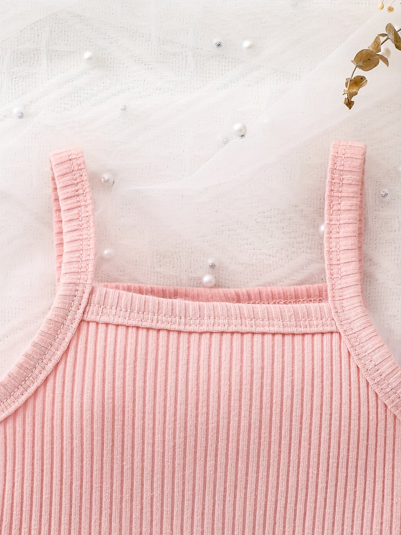 Toddler Girl's Sleeveless Ribbed T Shirt Tee Casual Blouse