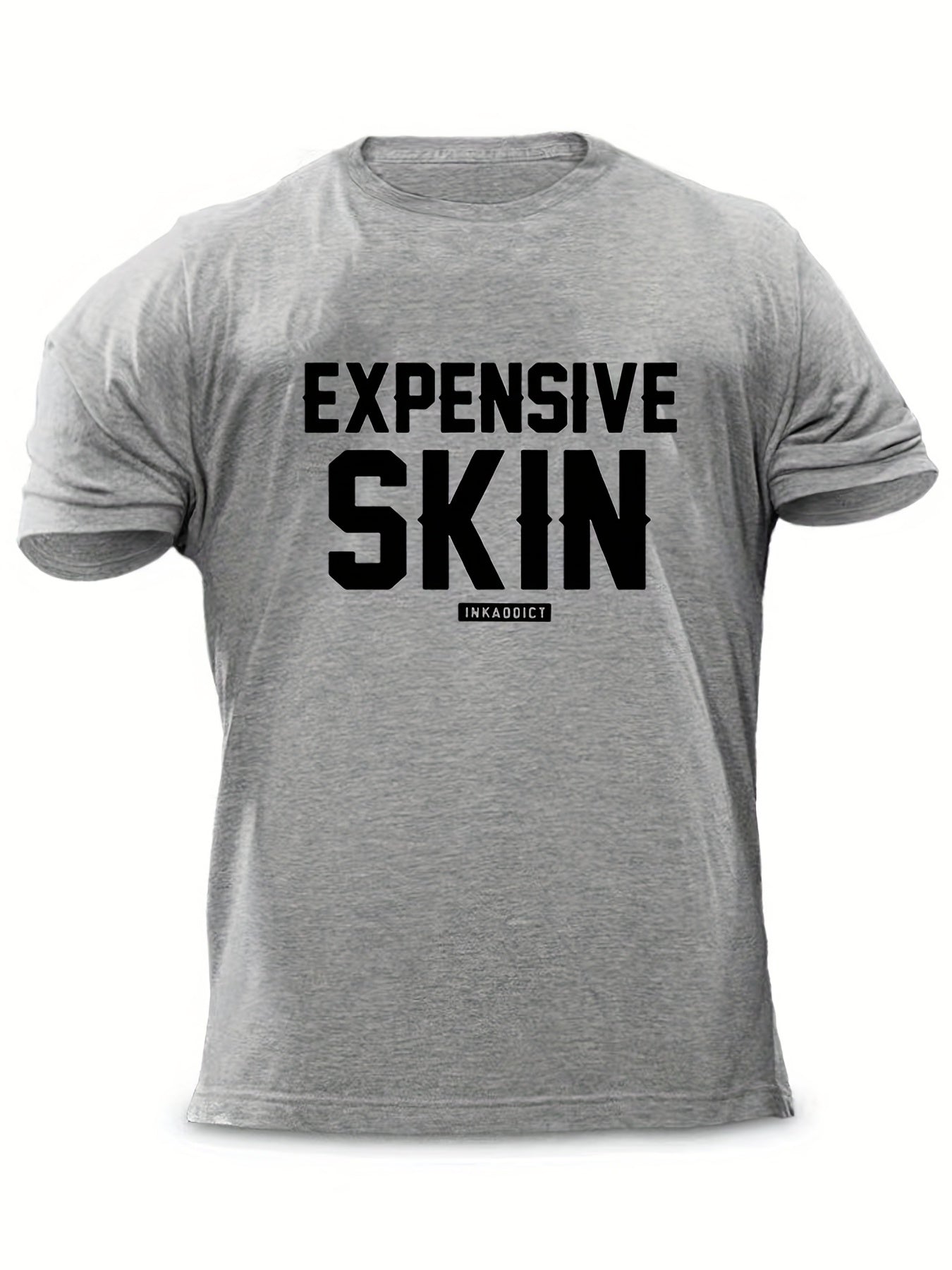 Men's Skin Print T Shirt Crew Neck Tee for Summer Outings
