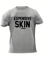 Men's Skin Print T Shirt Crew Neck Tee for Summer Outings