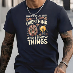 Men's Lightning Pattern Shirt Short Sleeve Tee Top