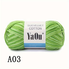 8 Strand Gradient Wool Yarn Colorful Medium Thick DIY Crochet Knit Sweater 100g