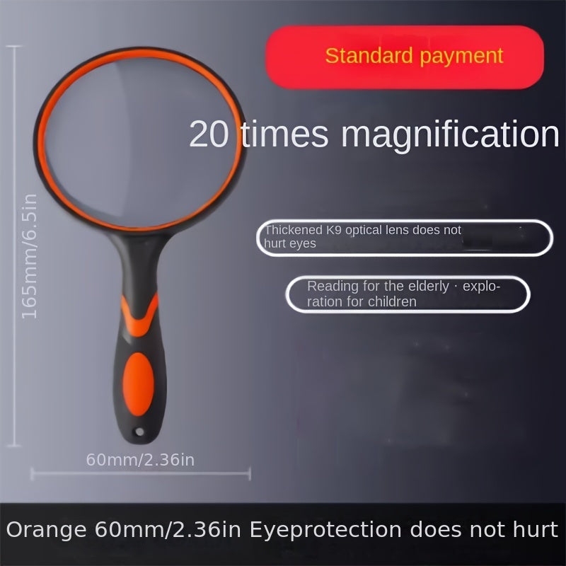 High Power Handheld Magnifying Glass for Children Students Elderly Reading