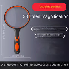 High Power Handheld Magnifying Glass for Children Students Elderly Reading