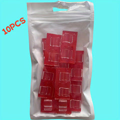 10pcs Xmas Lantern Hook Adhesive Double-sided Tape Cable Clamp