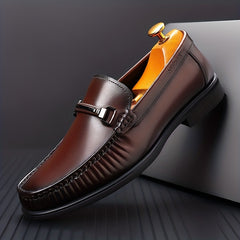 Men's Moc Toe Loafer Shoes Non-slip Slip On Shoes