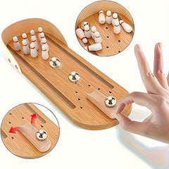 Mini Bowling Set Desktop Bowling Game 10 Ball Bottles