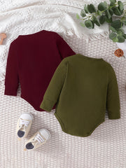 Baby Boys Long Sleeve Bodysuit Outfit for Spring and Autumn