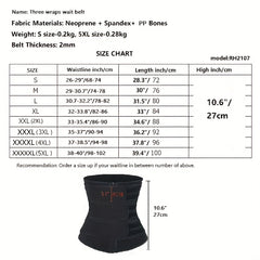 Adjustable Waist Trainer with Zipper for Men & Women