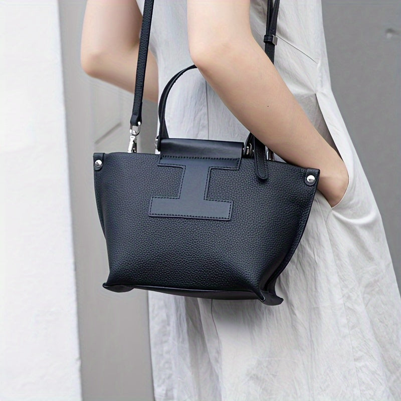 Women's Leather Handbag Large Capacity Convertible Crossbody Bag