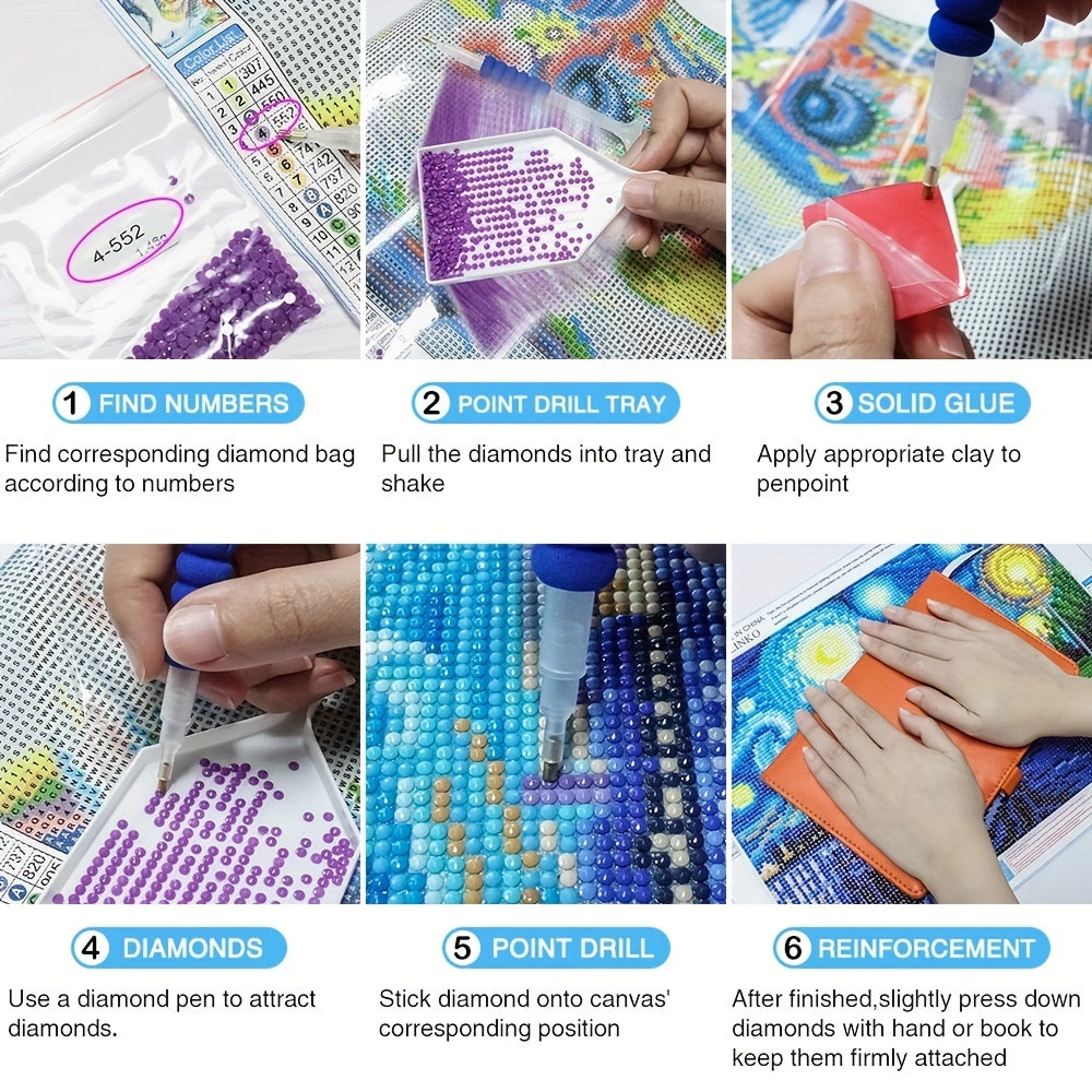 Castle Diamond Painting Kit for Adults - DIY Decor for Living Room