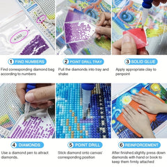 Castle Diamond Painting Kit for Adults - DIY Decor for Living Room