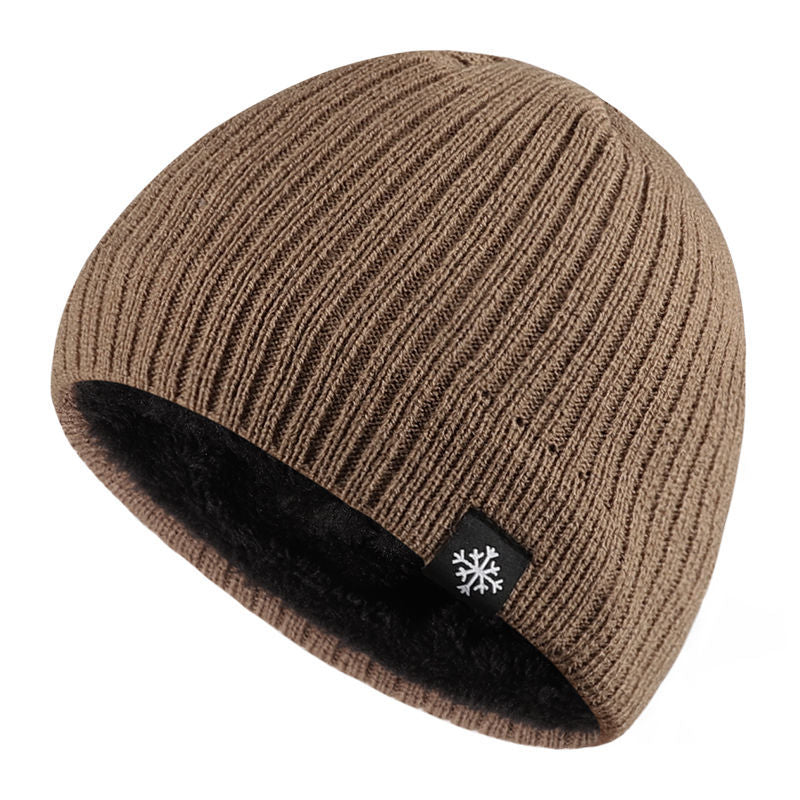 Autumn Winter Fleece Thermal Knitted Hat
