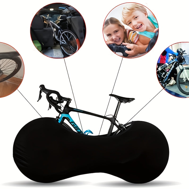 Elastic Bicycle Wheel Cover Dust-proof Outdoor And Indoor Storage Bag