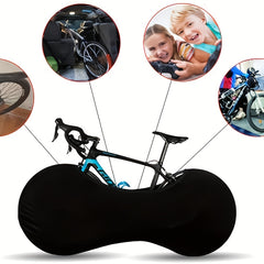 Elastic Bicycle Wheel Cover Dust-proof Outdoor And Indoor Storage Bag
