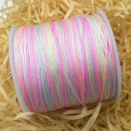 100m Dyed Colorful Nylon Thread Cord For Sewing Jewelry Production