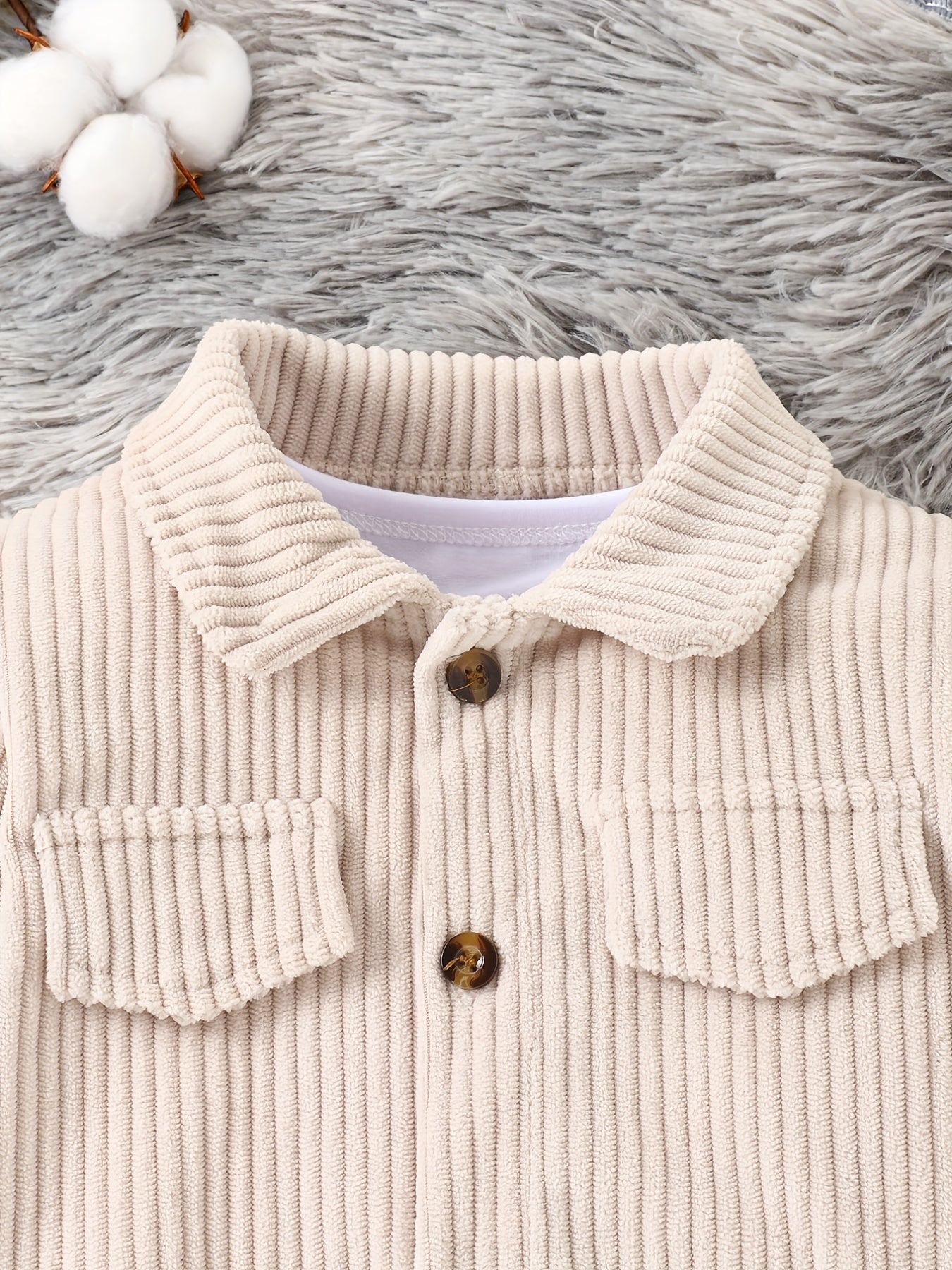 Baby Boys Outdoor Casual Jacket Girls Corduroy Winter Warm
