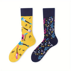 3D Printed Crazy Funny Crew Socks for Men Women