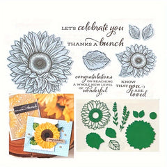 Sunflowers Metal Cutting Dies Or Stamps Sets For Card Decoration