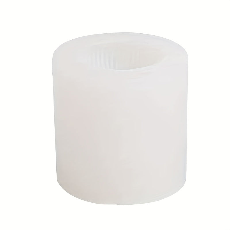 Geometric Stripe Cylindrical Silicone Mold DIY Aromatherapy Candle Mold