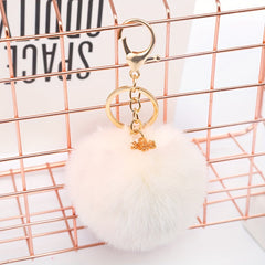 Lucky Snowflake Plush Keychain Pendant Bag Decoration Gift