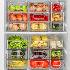 Refrigerator Food Storage Rack Organizer Bins Clear Room Decor Home Decor