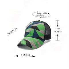 Mesh Ponytail Baseball Cap Adjustable Trucker Hat